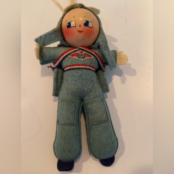 Charity Bundles For Britain Other - Rare Vintage WWII 1940’s Army Paratrooper Soldier Military Parachute Rag Doll